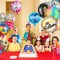 100 Pcs Happy Birthday Aluminum Foil Balloons for Birthday Party Decoration Supplies, 18 Inches Round Helium Floating Mylar Balloon (20 Patterns)